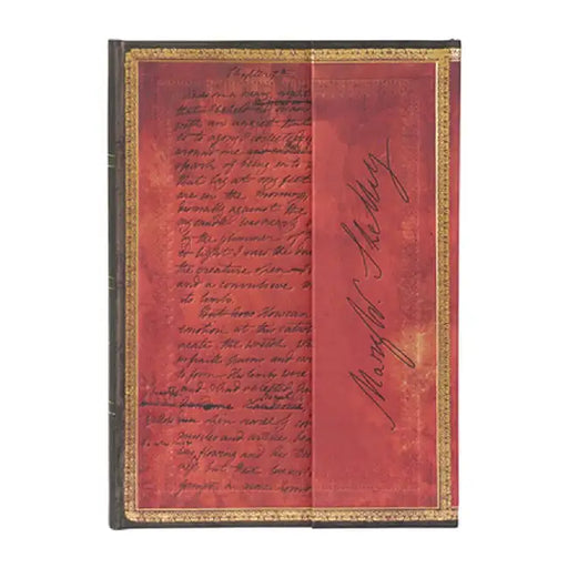 Paperblanks Mary Shelley, Frankenstein Embellished Manuscripts Collection Hardcover Journal MIDI Lined Wrap 144 Pg 120 GSM by Paperblanks