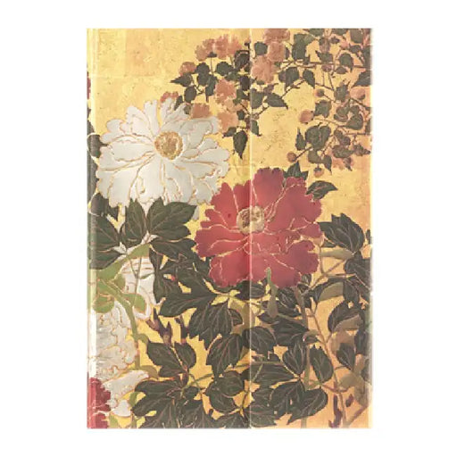 Paperblanks Natsu Rinpa Florals Hardcover Journal MIDI Unlined Wrap 144 Pg 120 GSM by Paperblanks