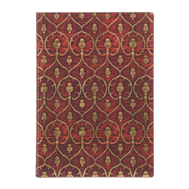 Red Velvet MIDI Lined Softcover Journal, 176pg, 100gsm, Velvet Dalmatic Collection by Paperblanks (Red Velvet) by Paperblanks