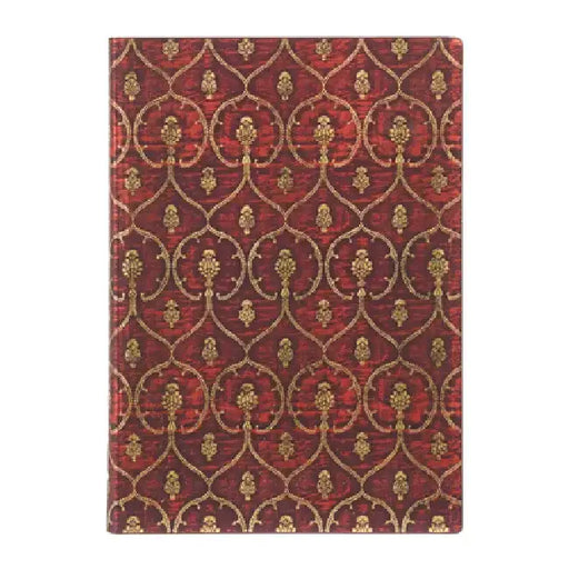 Red Velvet MIDI Unlined Softcover Journal, 176pg, 100gsm, Velvet Dalmatic Collection by Paperblanks (Red Velvet) by Paperblanks