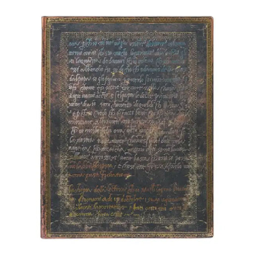 Paperblanks Michelangelo, Handwriting Embellished Manuscripts Collection Softcover Flexi Ultra Unlined Elastic Band Closure 176 Pg 100 GSM by Paperblanks