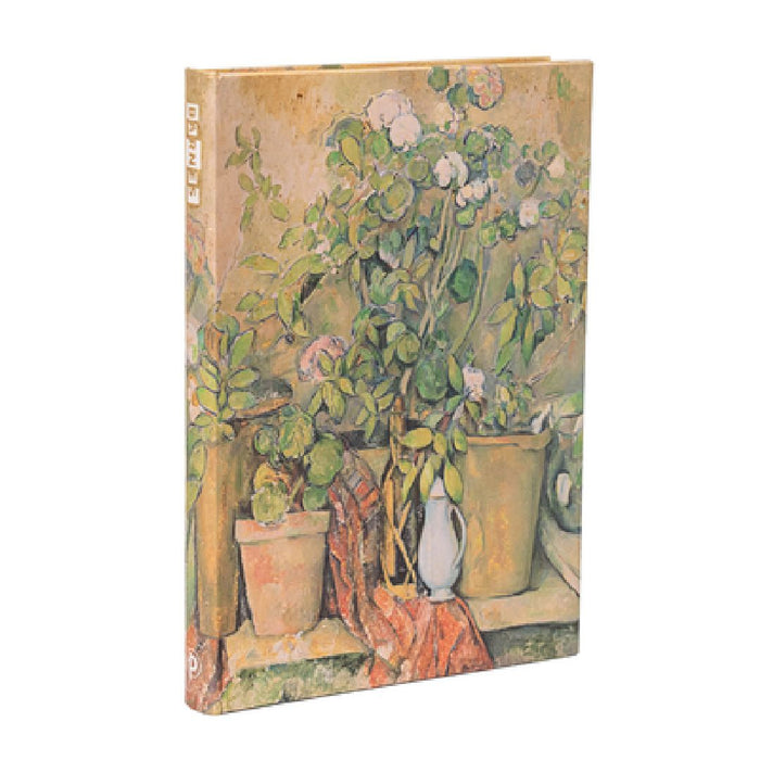 Cezanne's Terracotta Pots and Flowers MIDI Lined Hardcover Journal, 144pg, 120gsm, the Barnes Collection by Paperblanks (Cezanne's Terracotta Pots and by Paperblanks