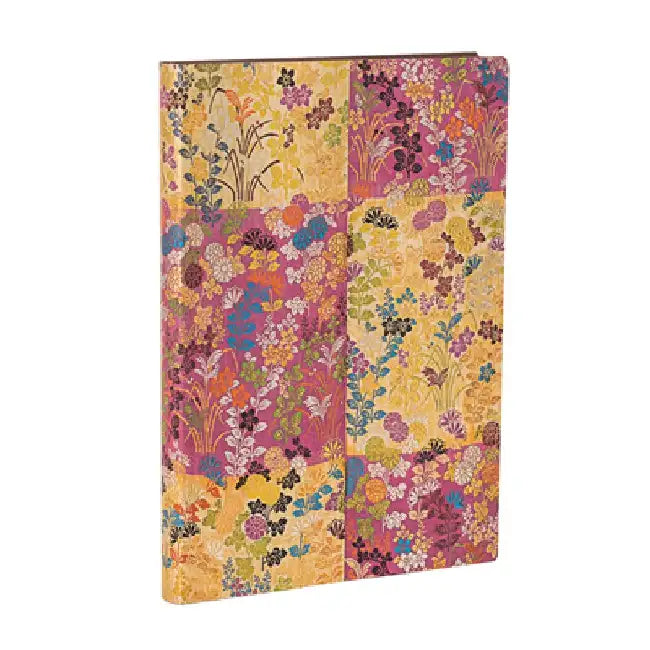 Kara-Ori Pink MIDI Lined Softcover Journal, 176pg, 100gsm by Paperblanks (Japanese Kimono) by Paperblanks