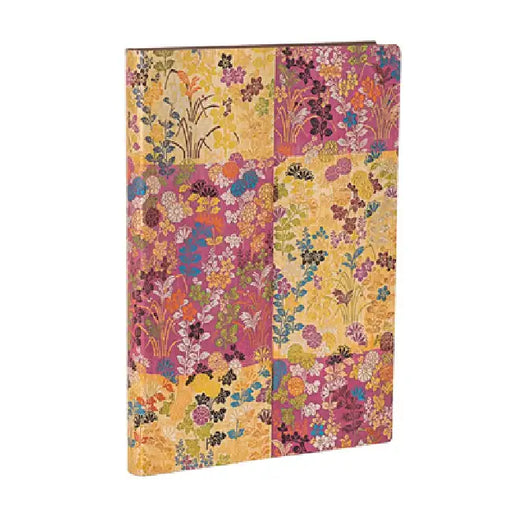 Kara-Ori Pink MIDI Unlined Softcover Journal, 176pg, 100gsm by Paperblanks (Japanese Kimono) by Paperblanks