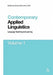 Contemporary Applied Linguistics Volume 1: Volume One Language Teaching and Learning by Vivian Cook