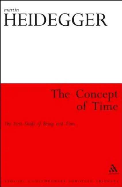The Concept of Time by Martin Heidegger