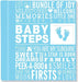 Baby Steps Babys First-Year Album Blue B 