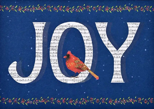 Joyful Cardinal Deluxe Boxed Holiday Cards (20 Cards, 21 Self-Sealing Envelopes) by Peter Pauper Press Inc