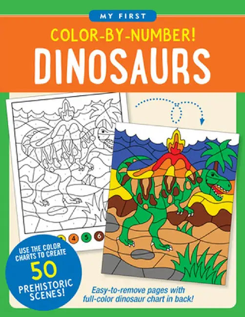 Color-By-Number! Dinosaurs by Martha Zschock