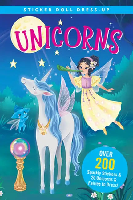 Unicorns Sticker Doll Dress-Up by Hannah Beilenson