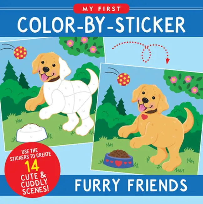 Color-By-Sticker - Furry Friends by Martha Zschock