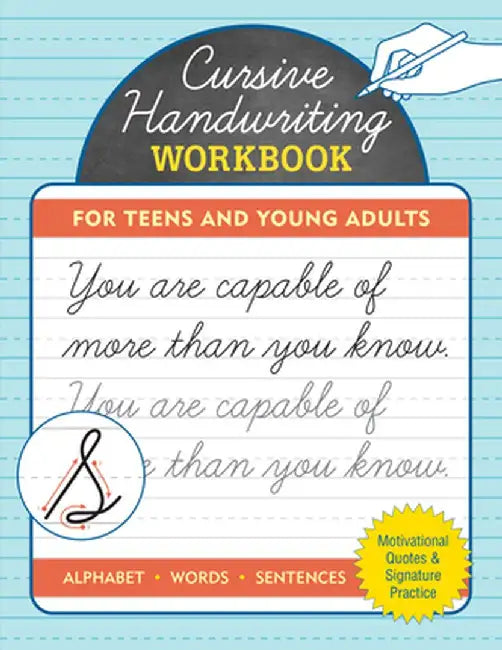Cursive Handwriting Workbook for Teens and Young Adults by Peter Pauper Press Inc