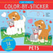 My First Color-By-Sticker Book- Pets