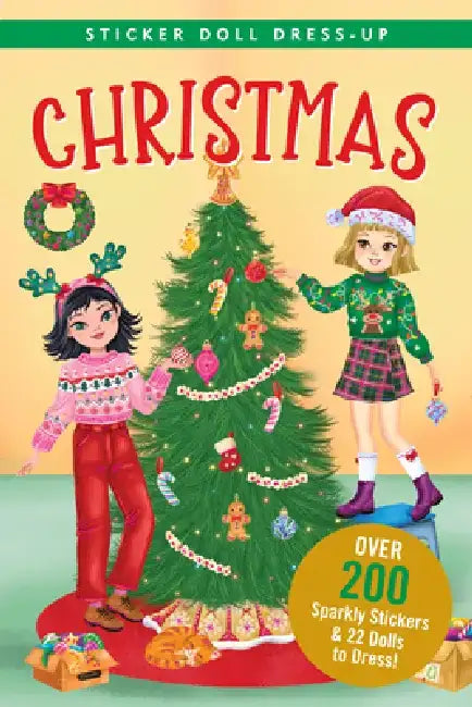 Christmas Sticker Doll Dress-Up Book by Cathy/ Attanasio, Fabiana (ILT) Hennessy