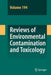 Reviews of Environmental Contamination and Toxicology 194 by David M. Whitacre