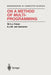 On a Method of Multiprogramming by W. H. J. Feijen