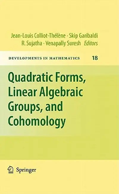 Quadratic Forms, Linear Algebraic Groups, and Cohomology by Skip Garibaldi