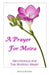 A Prayer For Moira: Devotionals For The Hurting Heart by David a. Edwards