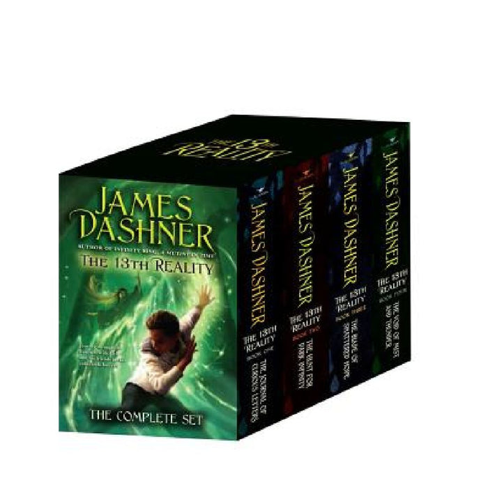The 13th Reality the Complete Set (Boxed Set): The Journal of Curious Letters; The Hunt for Dark Infinity; The Blade of Shattered Hope; The Void of Mi by James Dashner