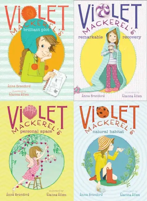Violet Mackerel's Outside-The-Box Set: Violet Mackerel's Brilliant Plot, Violet Mackerel's Remarkable Recovery, Violet Mackerel's Natural Habitat, Vio by Anna Branford, Elanna Allen