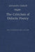 The Criticism of Didactic Poetry: Essays on Lucretius, Virgil, and Ovid by Alexander Dalzell