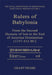 Rulers of Babylonia: From the Second Dynasty of Isin to the End of Assyrian Domination (1157-612 Bc) by Grant Frame