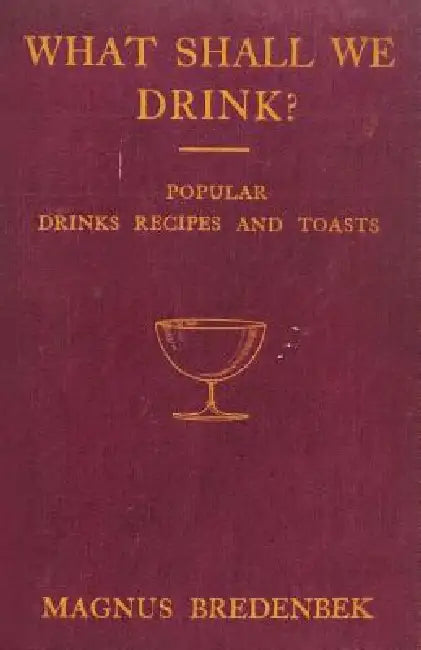 What Shall We Drink? - Popular Drinks, Recipes and Toasts by Magnus Bredenbek