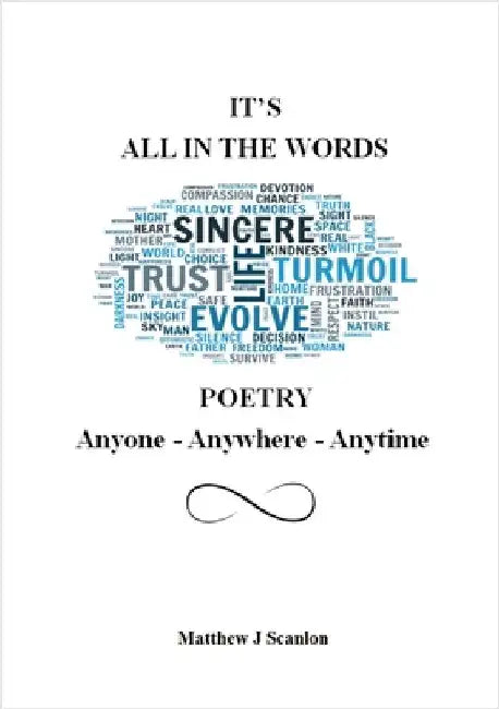 I'TS ALL IN THE WORDS POETRY Anyone - Anywhere - Anytime by Scanlon, Matthew J.