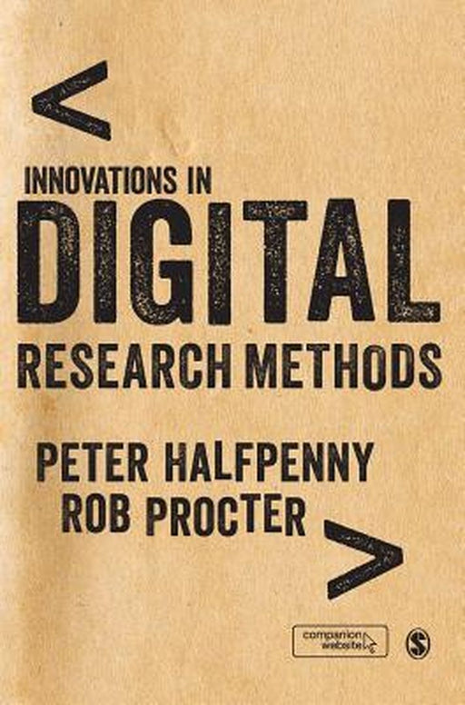 Innovations In Digital Research Methods by Peter, Halfpenny