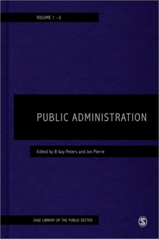 Public Administration by B. (Brainard) Guy Peters, Jon Pierre
