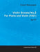 Violin Sonata No.2 by Robert Schumann for Piano and Violin (1851) Op.121 by Robert Sch Mann