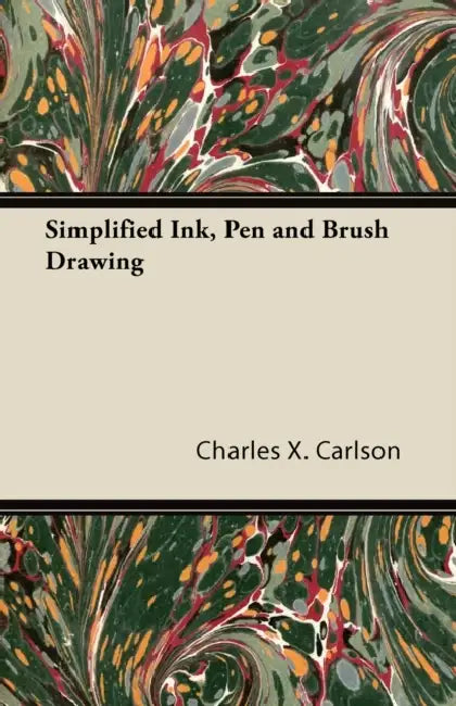 Simplified Ink, Pen and Brush Drawing by Charles X. Carlson