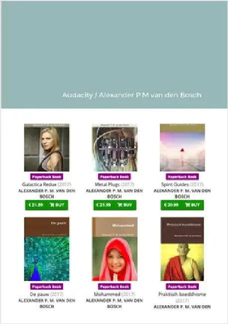 Audacity by Van Den Bosch, Alexander P. M.