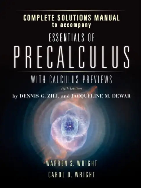 Essen of Prec W/Calc Prev 5e Inst Complete Sol Man by Warren S. Wright, Carol D. Wright