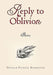 Reply to Oblivion: Poetry by Donald Patrick Redheffer