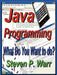Java Programming: What Do You Want to Do? by Steven P. Warr