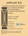 ASPLOS 15 20th International Conference on Architectural Support for Programming Languages and Operating Systems by Asplos 15 Conference Committee