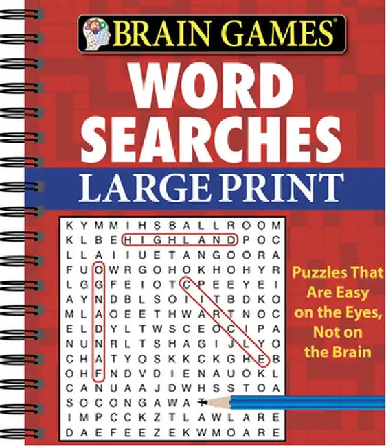 Brain Games Word Searches Large Print by Editors of Publication International