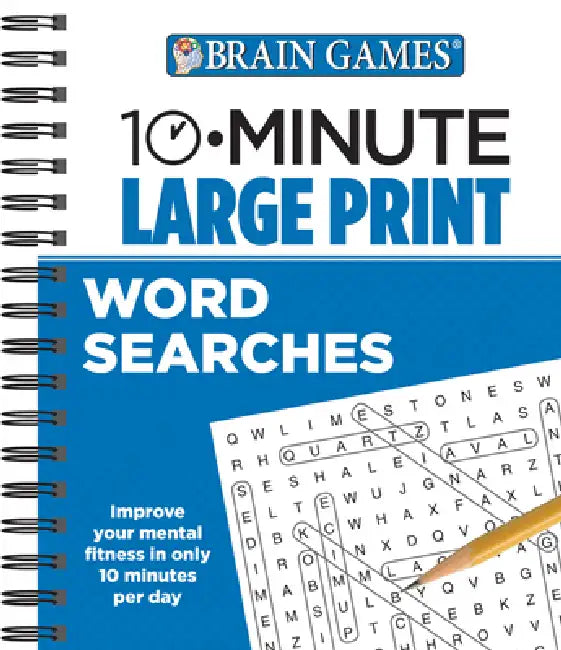 Brain Games - 10 Minute: Large Print Word Searches by Publications International Ltd, Brain Games
