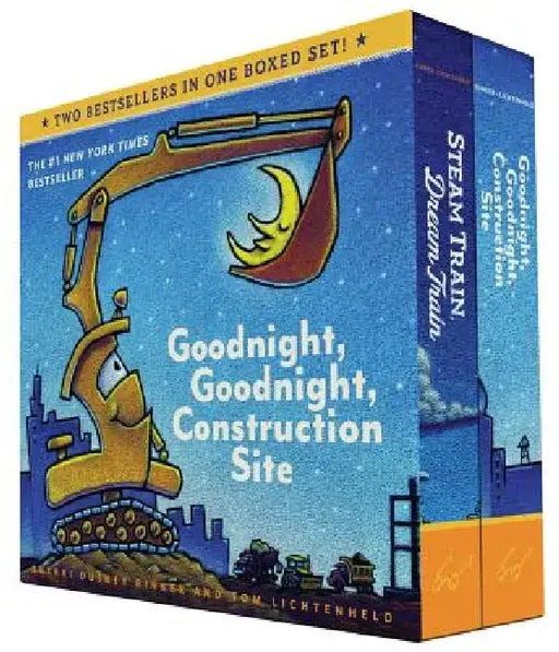 Goodnight, Goodnight, Construction Site and Steam Train, Dream Train Set by Sherri Duskey Rinker