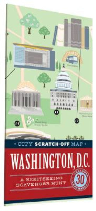 City Scratch-Off Map: Washington, D.C.: A Sightseeing Scavenger Hunt by Christina Henry De Tessan