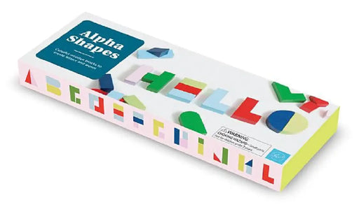 Alpha Shapes: (Colorful Wooden Block Letters for Decor, Educational Alphabet Word Blocks) by Chronicle Books