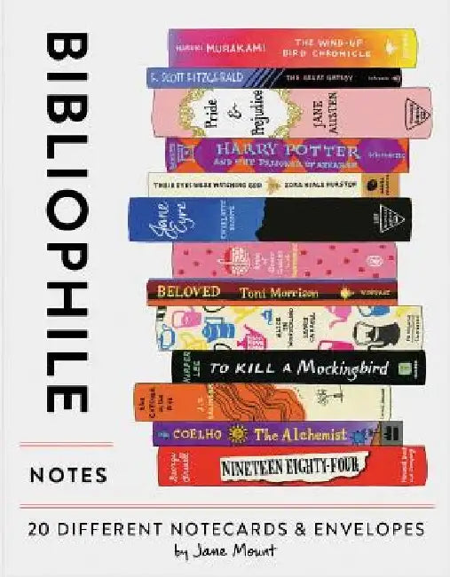 Bibliophile Notes: 20 Different Notecards & Envelopes by Chronicle Books