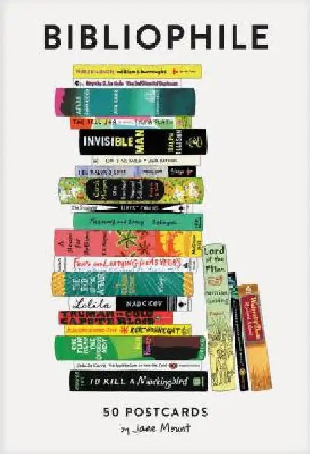 Bibliophile: 50 Postcards by Jane Mount