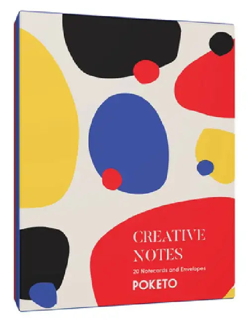 Creative Notes: 20 Notecards and Envelopes (Greeting Cards with Colorful Geometric Designs, Minimalist Everyday Blank Stationery for a by Ted Vadakan