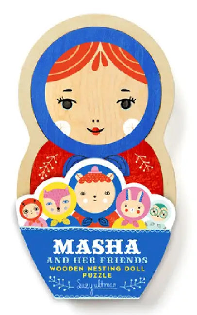 Masha and Her Friends Wooden Nesting Doll Puzzle by Suzy Ultman