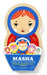 Masha and Her Friends Wooden Nesting Doll Puzzle by Suzy Ultman