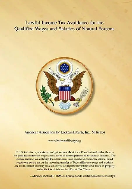 Lawful Income Tax Avoidance for the Qualified Wages and Salaries of Natural Persons by Attorney Richard C. Dimare, Richard C. Dimare