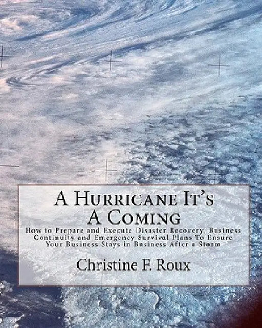 A Hurricane It's A Coming: How to Prepare and Execute Disaster Recovery, Business Continuity and Emergency Survival Plans To Ensure Your Business by Christine F. Roux