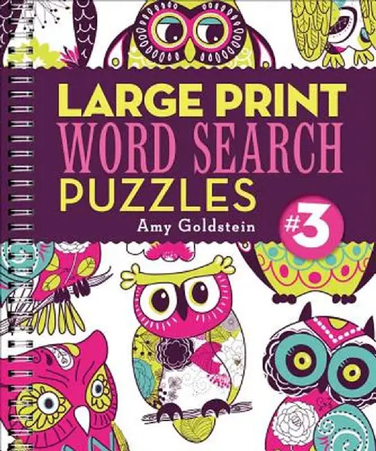 Large Print Word Search Puzzles 3 by Amy Goldstein